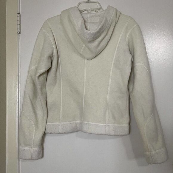 PATAGONIA Synchilla Ivory White Fleece Sherpa full zip jacket women small - Picture 3 of 5